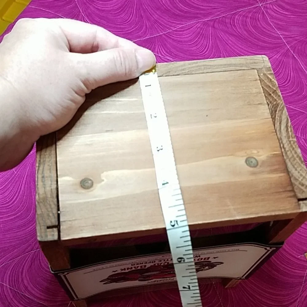 Bottle cap bank with bottle opener